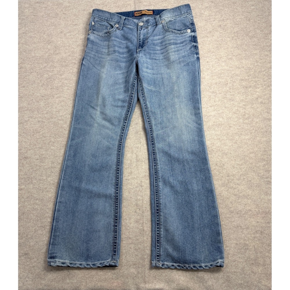 Seven7 Premium Denim Co Mens Bootcut Jeans Blue Wash W34 L32 (Measures 29)